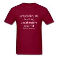Fearless and Powerful T-Shirt - burgundy