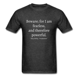 Fearless and Powerful T-Shirt - heather black