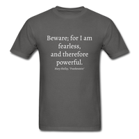 Fearless and Powerful T-Shirt - charcoal