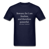 Fearless and Powerful T-Shirt - navy