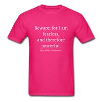 Fearless and Powerful T-Shirt - fuchsia
