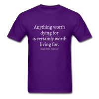 Worth Living For T-Shirt - purple