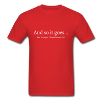 And So It Goes T-Shirt - red