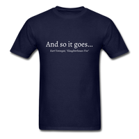 And So It Goes T-Shirt - navy