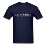 And So It Goes T-Shirt - navy