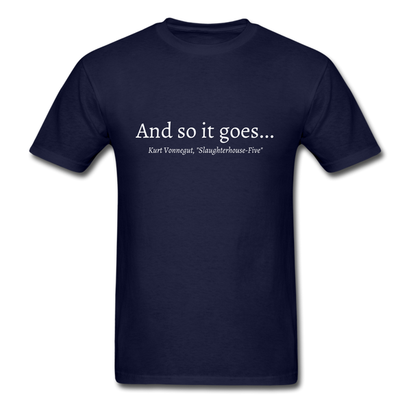 And So It Goes T-Shirt - navy
