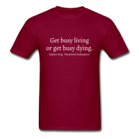 Livin' or Dyin' T-Shirt - burgundy