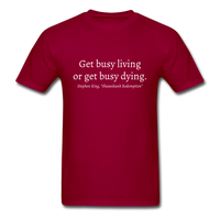Livin' or Dyin' T-Shirt - dark red