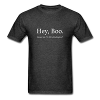 Hey, Boo T-Shirt - heather black