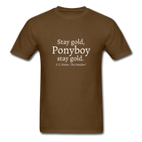 Stay Gold T-Shirt - brown