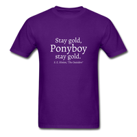 Stay Gold T-Shirt - purple