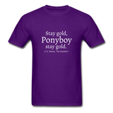 Stay Gold T-Shirt - purple