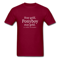 Stay Gold T-Shirt - burgundy