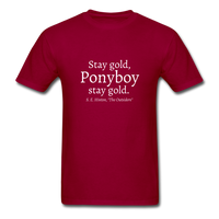 Stay Gold T-Shirt - dark red