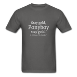 Stay Gold T-Shirt - charcoal
