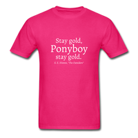 Stay Gold T-Shirt - fuchsia