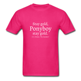 Stay Gold T-Shirt - fuchsia