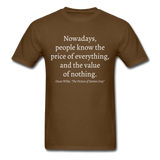 Value of Nothing T-Shirt - brown