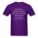 Value of Nothing T-Shirt - purple