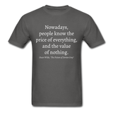 Value of Nothing T-Shirt - charcoal