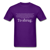 To Shrug T-Shirt - purple