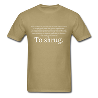 To Shrug T-Shirt - khaki