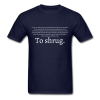 To Shrug T-Shirt - navy