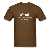 When God Says Go T-Shirt - brown