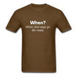When God Says Go T-Shirt - brown