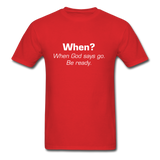 When God Says Go T-Shirt - red