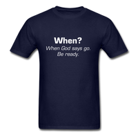 When God Says Go T-Shirt - navy
