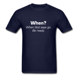 When God Says Go T-Shirt - navy